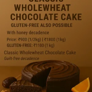 Classic Wholewheat Chocolate Cake 1kg