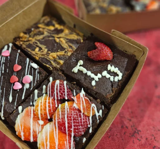 Assorted Brownie Pack of 4 - Peanut Butter, Walnut, Nutella, Hazelnut, Oreo, Strawberry