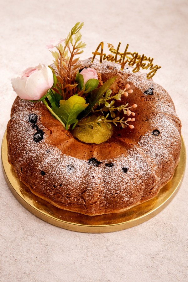 Blueberry Banana Walnut Cake